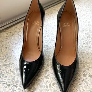 Stuart Weitzman Black Patent Pumps Size 7.5